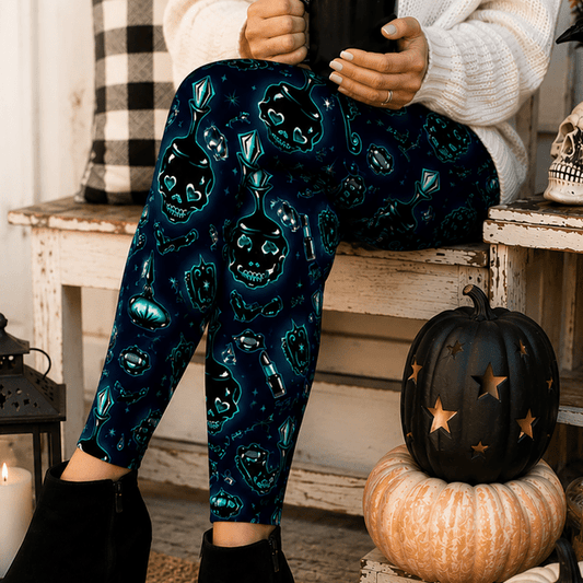 "Dark Desire" Leggings by Miss Fluff x Lipstick & Chrome