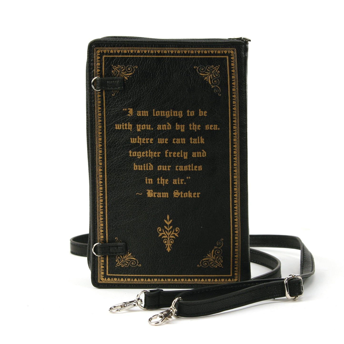 Dracula Book Crossbody Bag, Gothic Vampire Purse, Dark Academia Literary Crossbody Clutch Bag