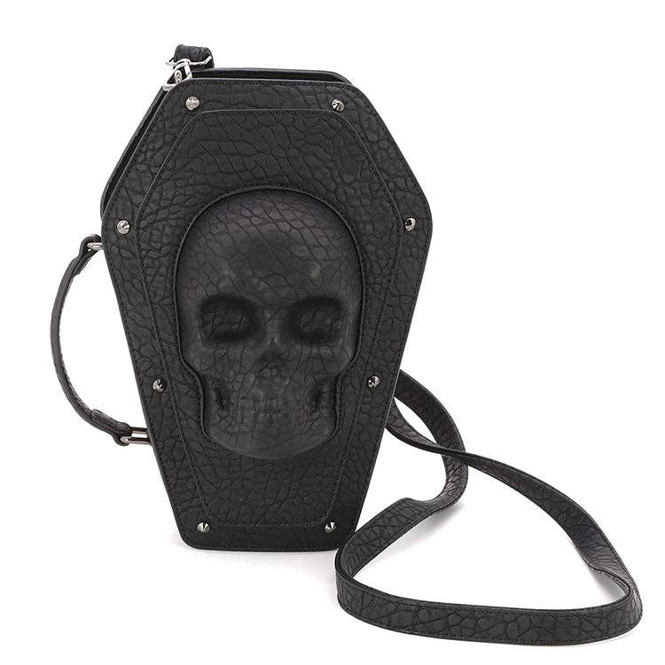 Protruded Skull Coffin Bag