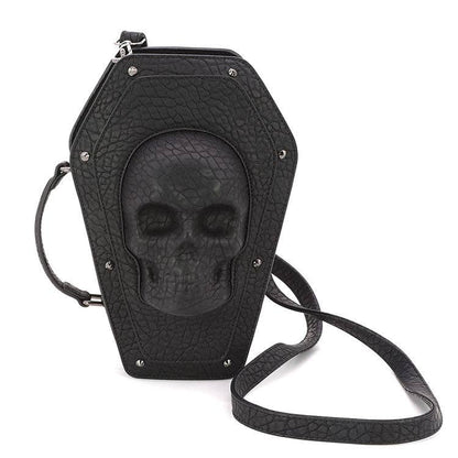 Protruded Skull Coffin Bag