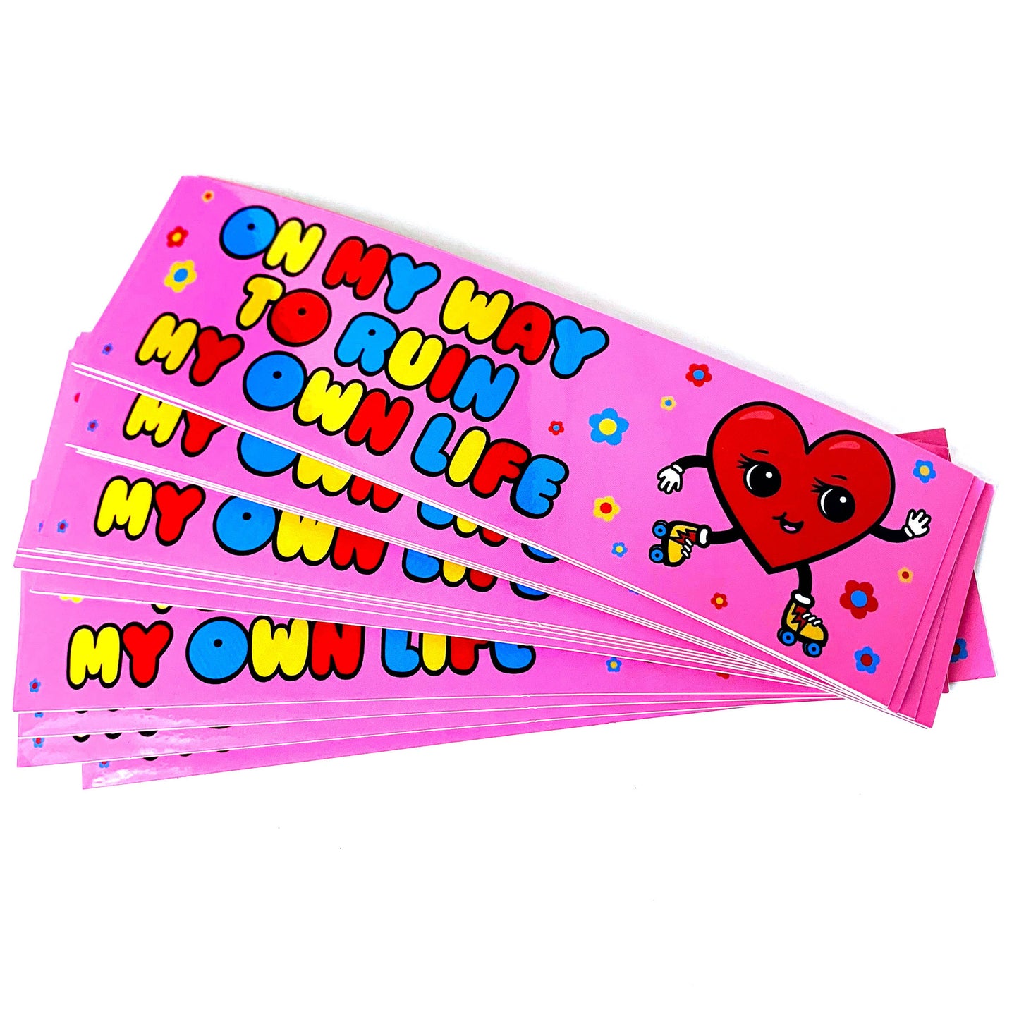 "On My Way To Ruin My Own Life" Vinyl Sticker (Krystan Saint Cat)