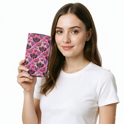 Vampire Smile & Bat Wallet in Vinyl