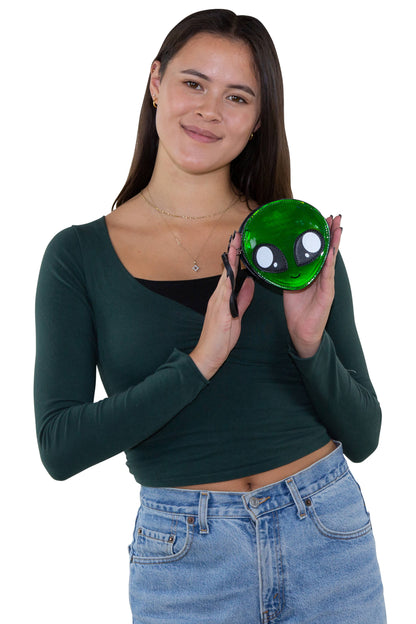 Alien Face Wristlet