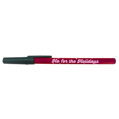 "Ho For The Holidays" Christmas Theme Ballpoint Pen (Krystan Saint Cat)