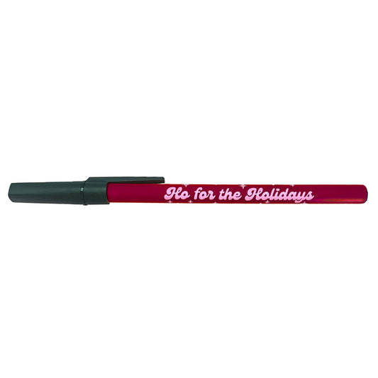 "Ho For The Holidays" Christmas Theme Ballpoint Pen (Krystan Saint Cat)