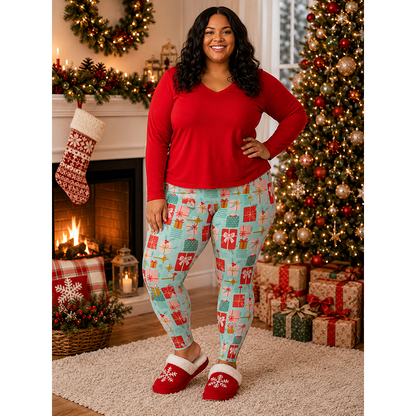 All Wrapped Up Buttery Soft Leggings by Lipstick & Chrome TC2