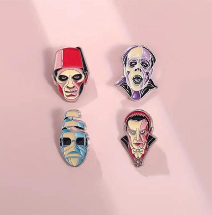 Movie Monsters Enamel Pins