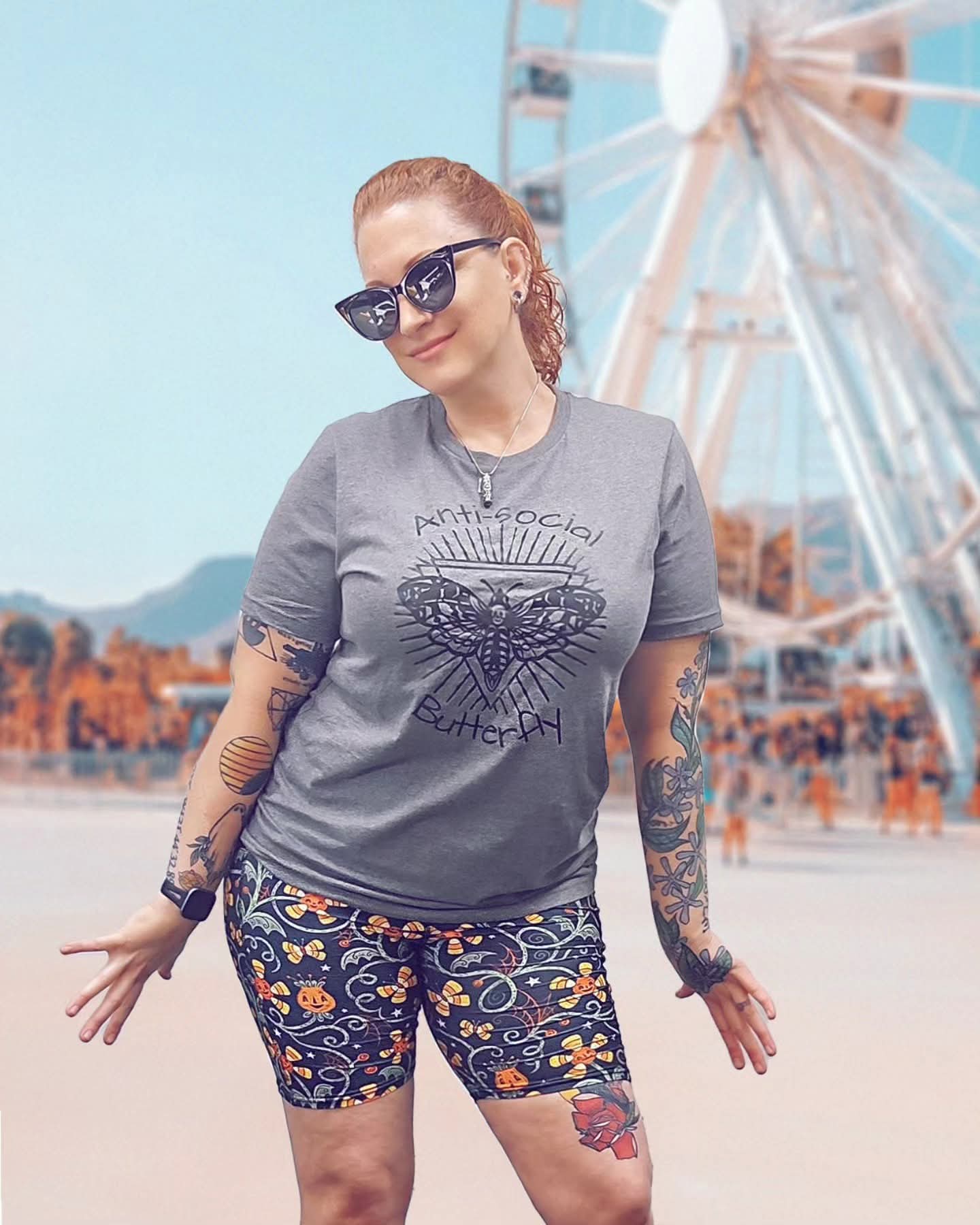 Anti-Social Butterfly Tee - Unisex Shirt