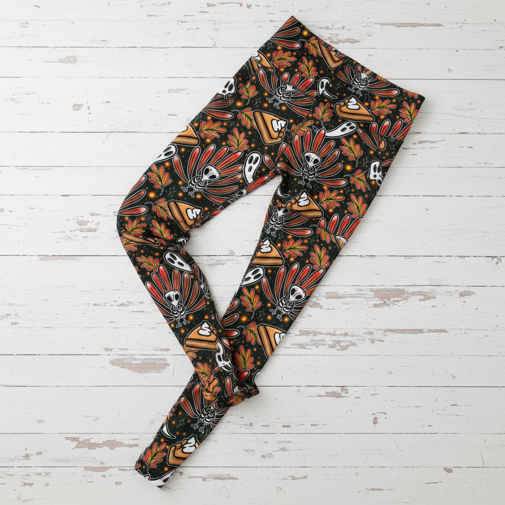 Spooky Thanksgiving (Semi-Exclusive) -Pocket Leggings