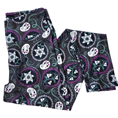 “Purple Paisley Gus Ghosts” Leggings (Limited Edition – Johanna Parker Exclusive)