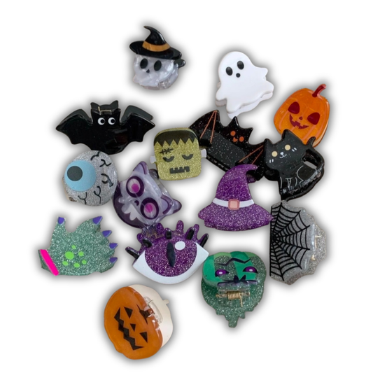 Horror Hairclaws Spooky Witchy Halloween Hair Accessories - 44 Styles
