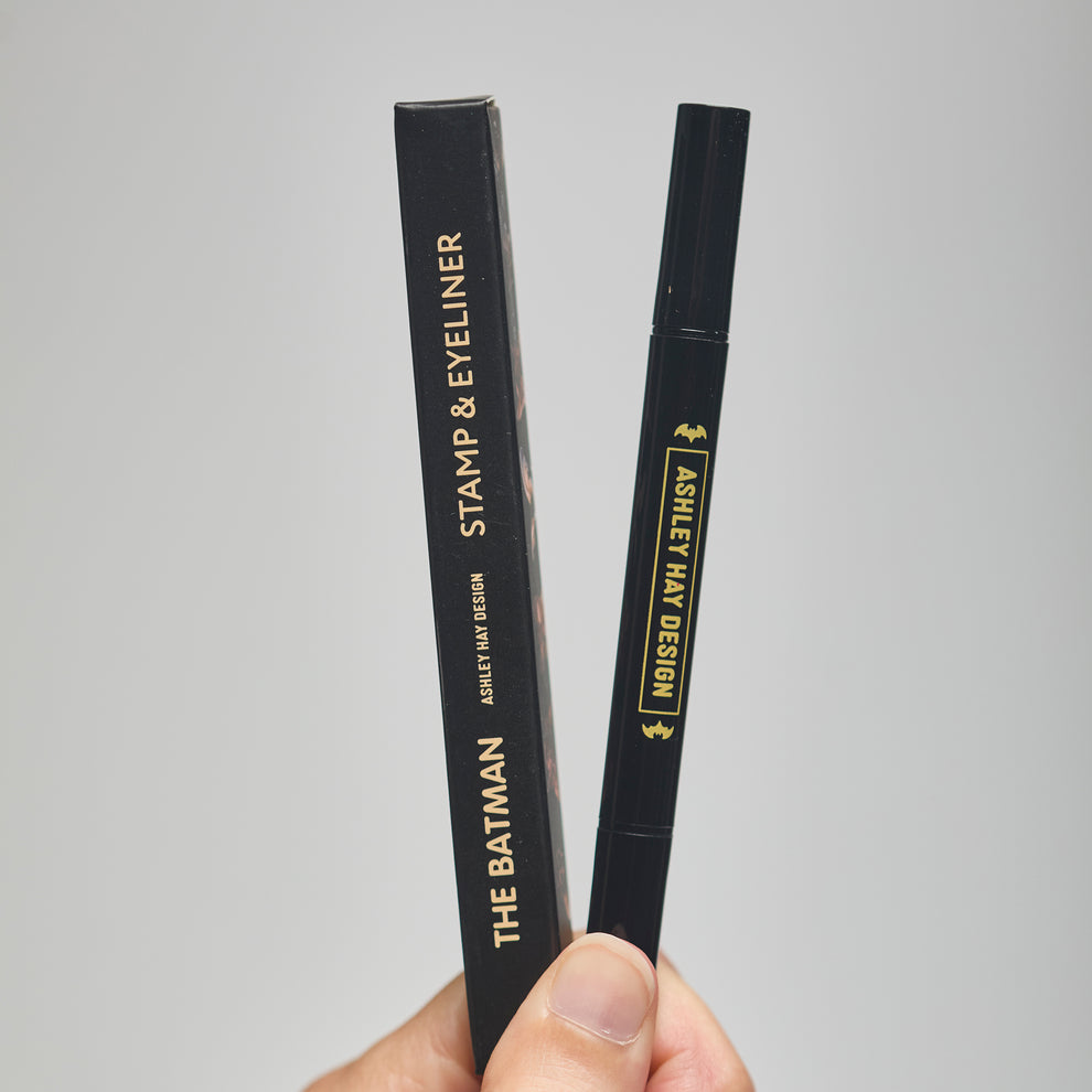 Bat Stamp and Eye Liner Makeup (Ashley Hay Design)