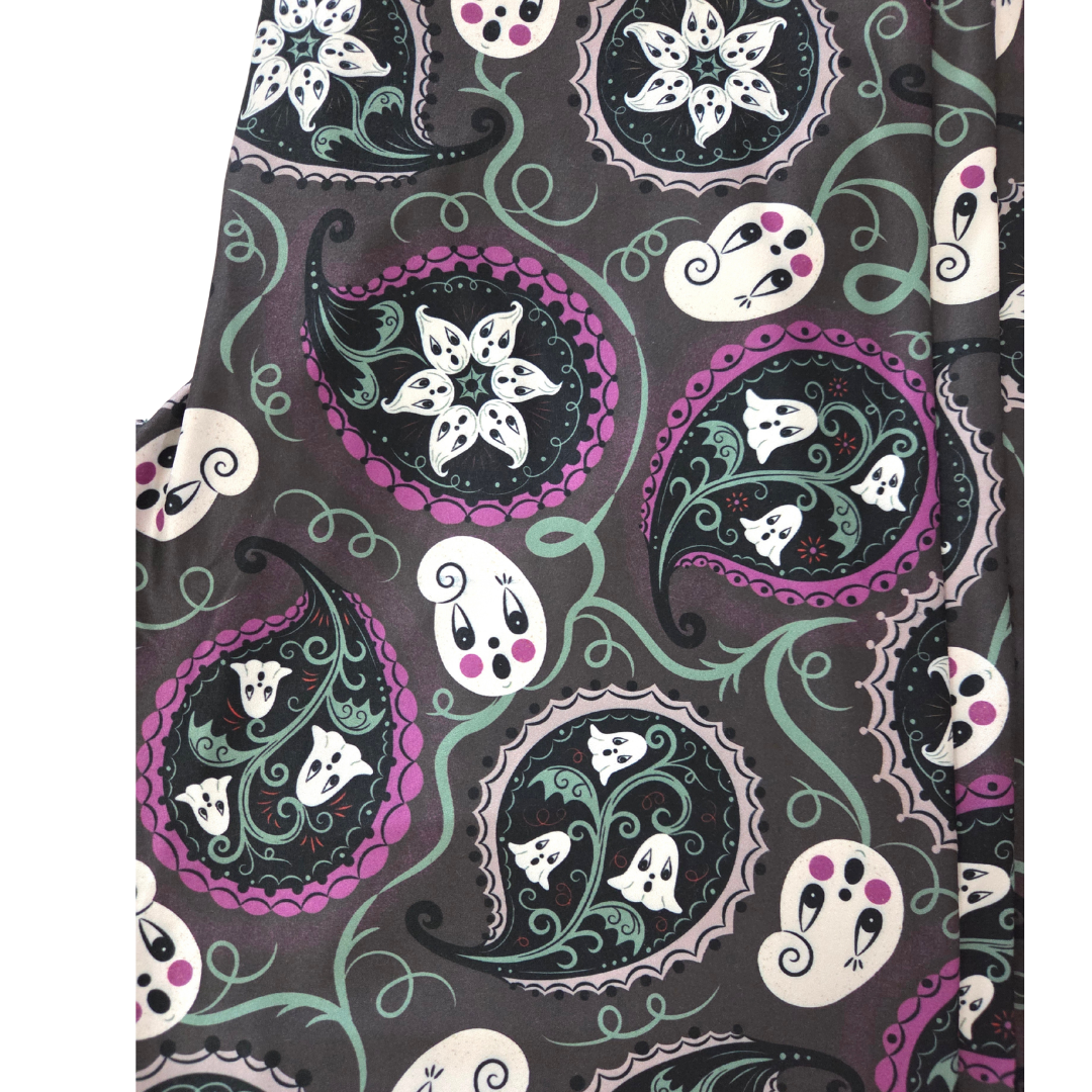 “Purple Paisley Gus Ghosts” Leggings (Limited Edition – Johanna Parker Exclusive)