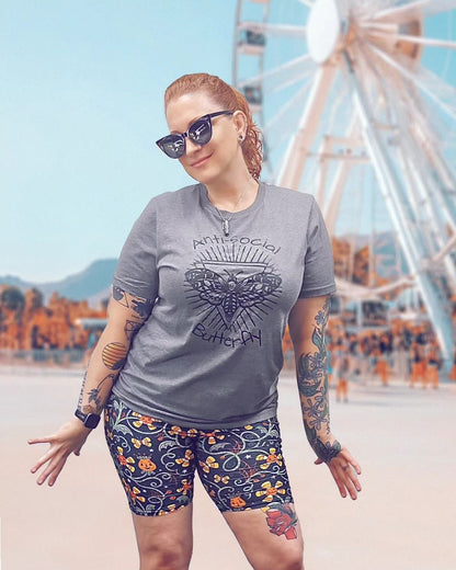 Spooky Sweet Garden (Johanna Parker Exclusive) Pocket Biker Shorts - High-quality Handcrafted Vibrant Bike Shorts