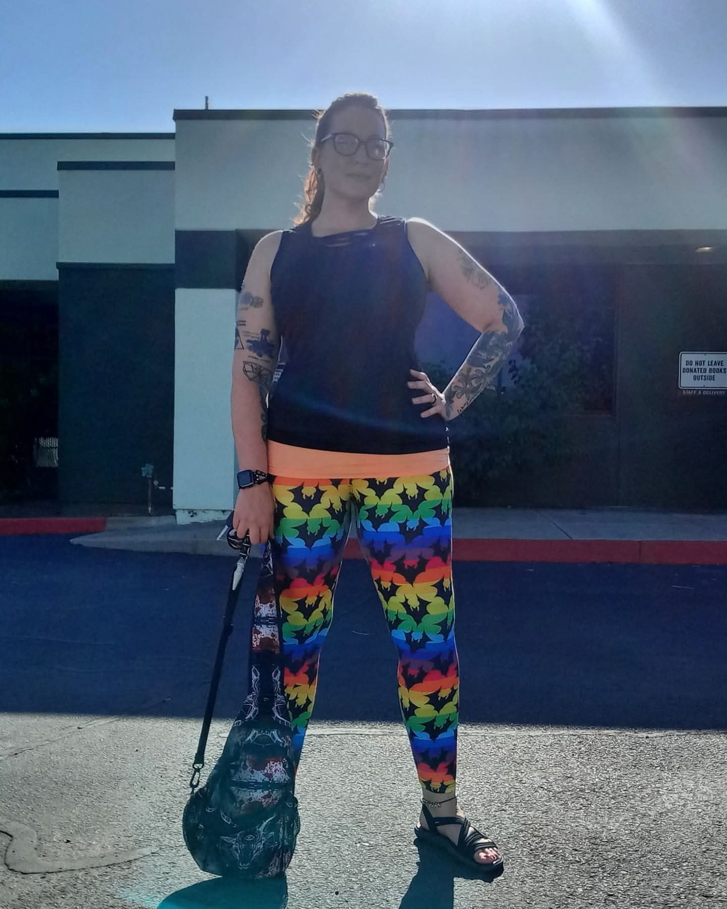 Rainbow Bats (Exclusive) - High-quality Handcrafted Vibrant Leggings