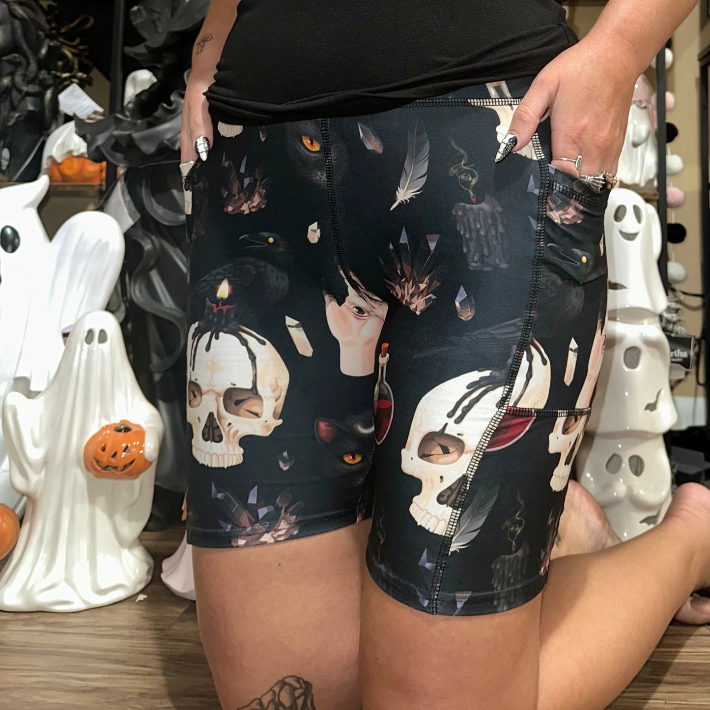 Salem Pocket Biker Shorts - High-quality Handcrafted Vibrant Bike Shorts