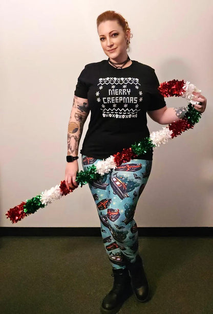 Christmas Merry Creepmas Ugly Sweater Tee - Unisex Shirt