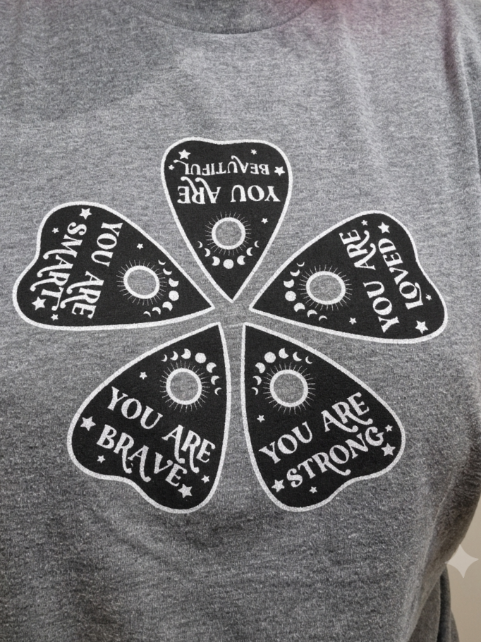Planchette Positive Phrases Ouija Tee - Unisex Shirt