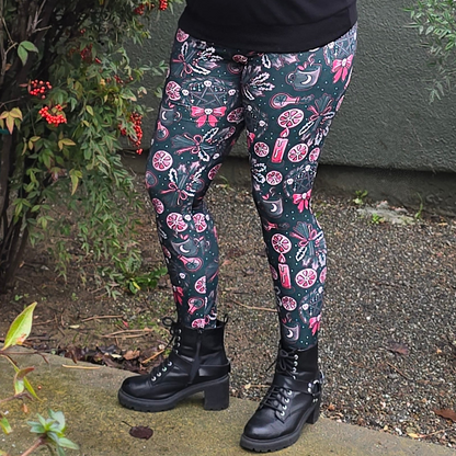 A Gothic Yule Semi-Exclusive Leggings - High-quality Handcrafted Vibrant