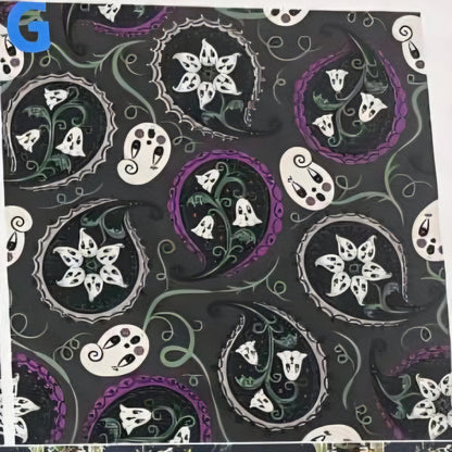 Pre-Order: “Purple Paisley Gus Ghosts” Leggings (Limited Edition – Johanna Parker Exclusive)
