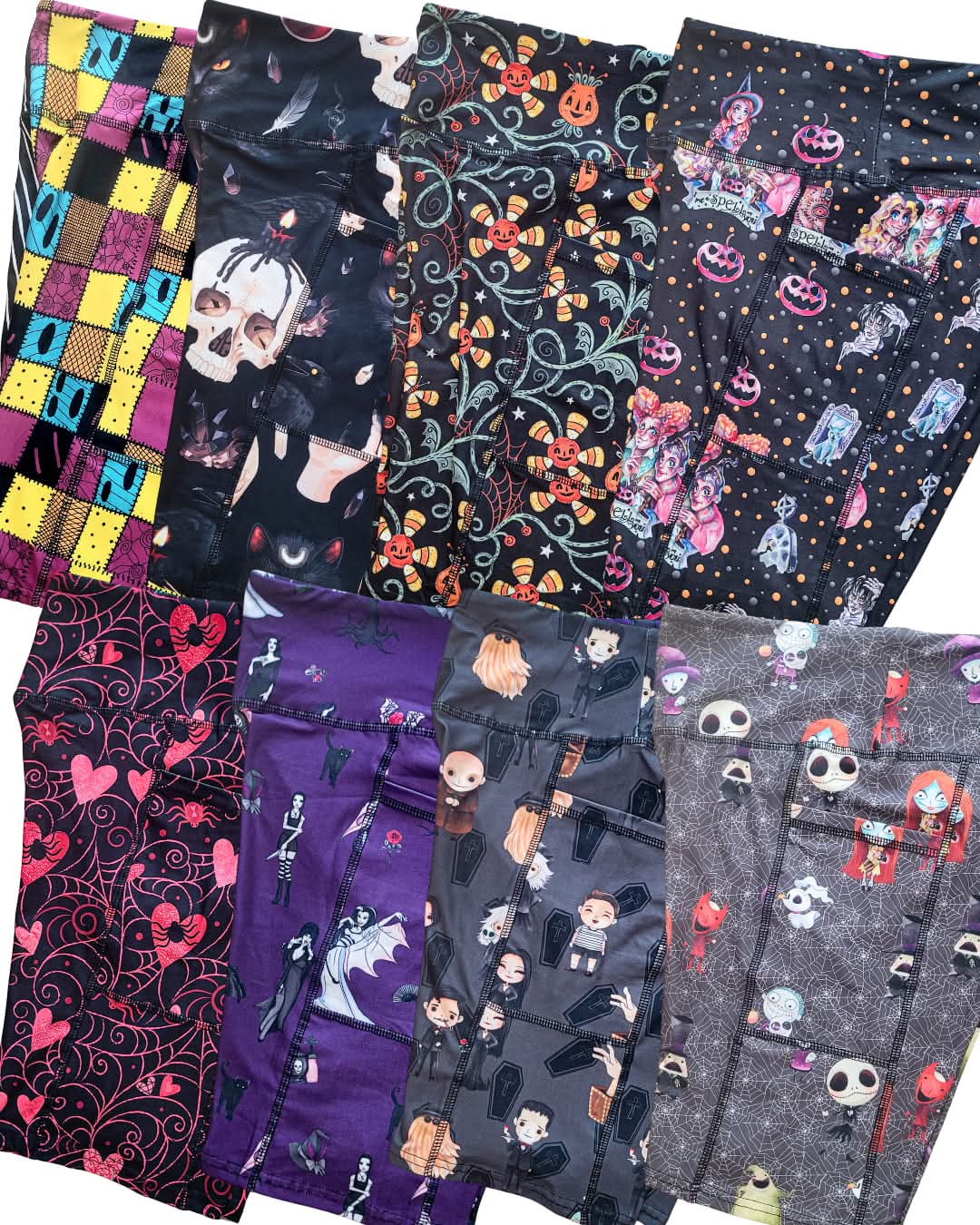 Spooky Sweet Garden (Johanna Parker Exclusive) Pocket Biker Shorts - High-quality Handcrafted Vibrant Bike Shorts