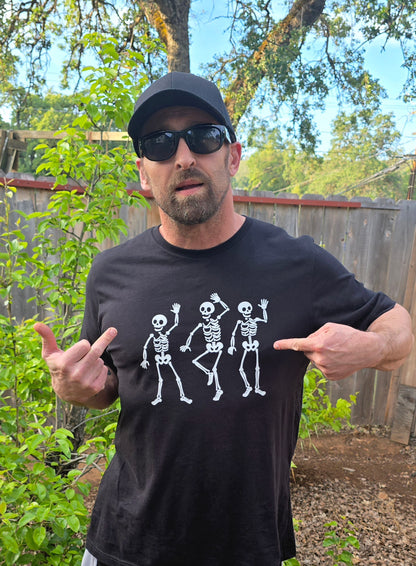 "F* Trump" Skeletons Tee Tee - Unisex Shirt Spooky Creepy Funny Comical Skulls