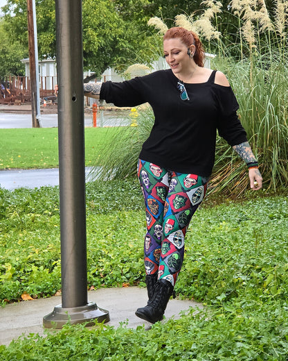 Uni Monsters Semi-Exclusive Leggings - High-quality Handcrafted Vibrant