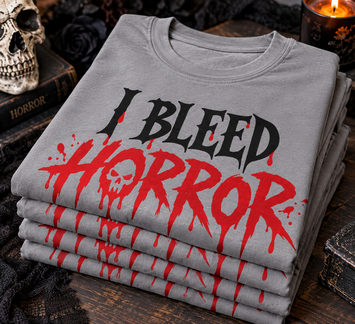 "I Bleed Horror" Tee Cinemas Movies T-Shirt