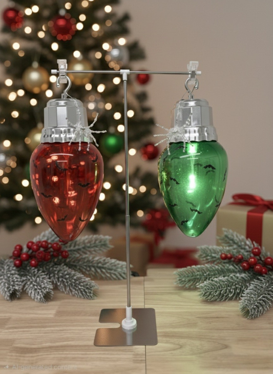 Jumbo Light-Up Bulb Container Ornament