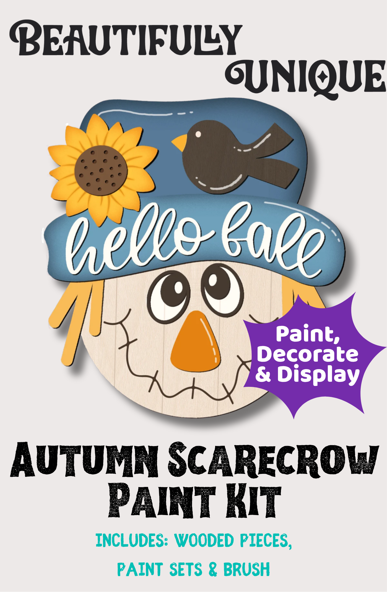Autumn Scarecrow Layered Wood Paint Set