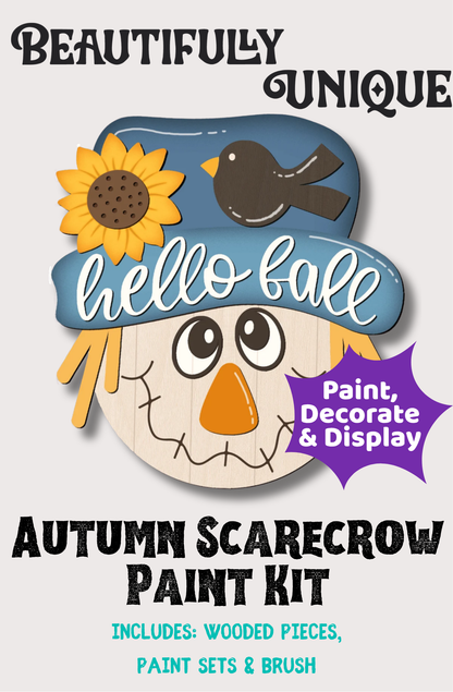 Autumn Scarecrow Layered Wood Paint Set