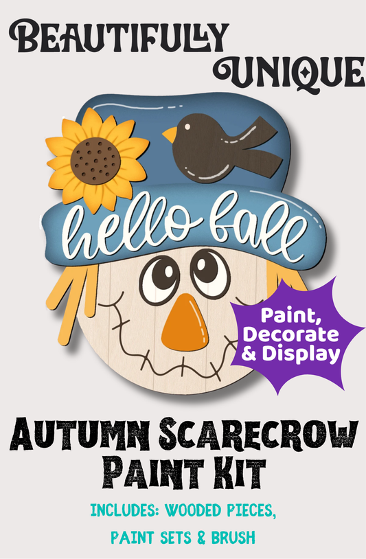 Autumn Scarecrow Layered Wood Paint Set