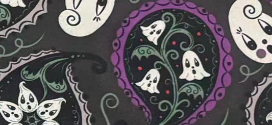Pre-Order: “Purple Paisley Gus Ghosts” Leggings (Limited Edition – Johanna Parker Exclusive)