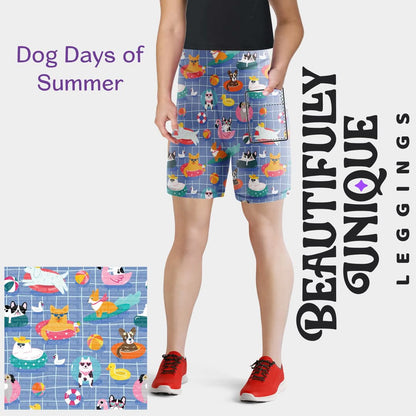 Dog Days of Summer Capris & Biker Shorts (Exclusive) - High-quality Handcrafted Vibrant Leggings