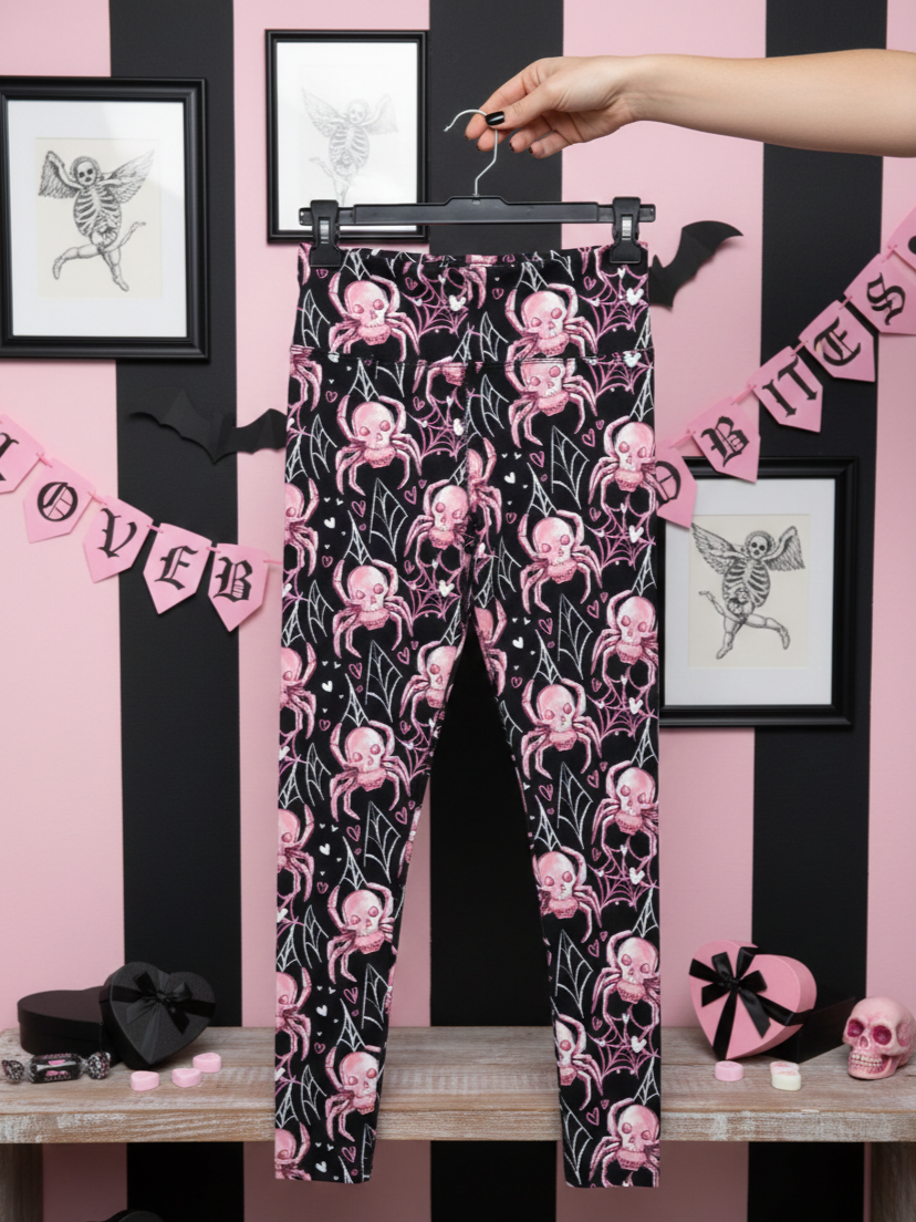Fierce Love Exclusive Leggings - High-quality Handcrafted Vibrant Valentine's Day Valentine Spooky Love