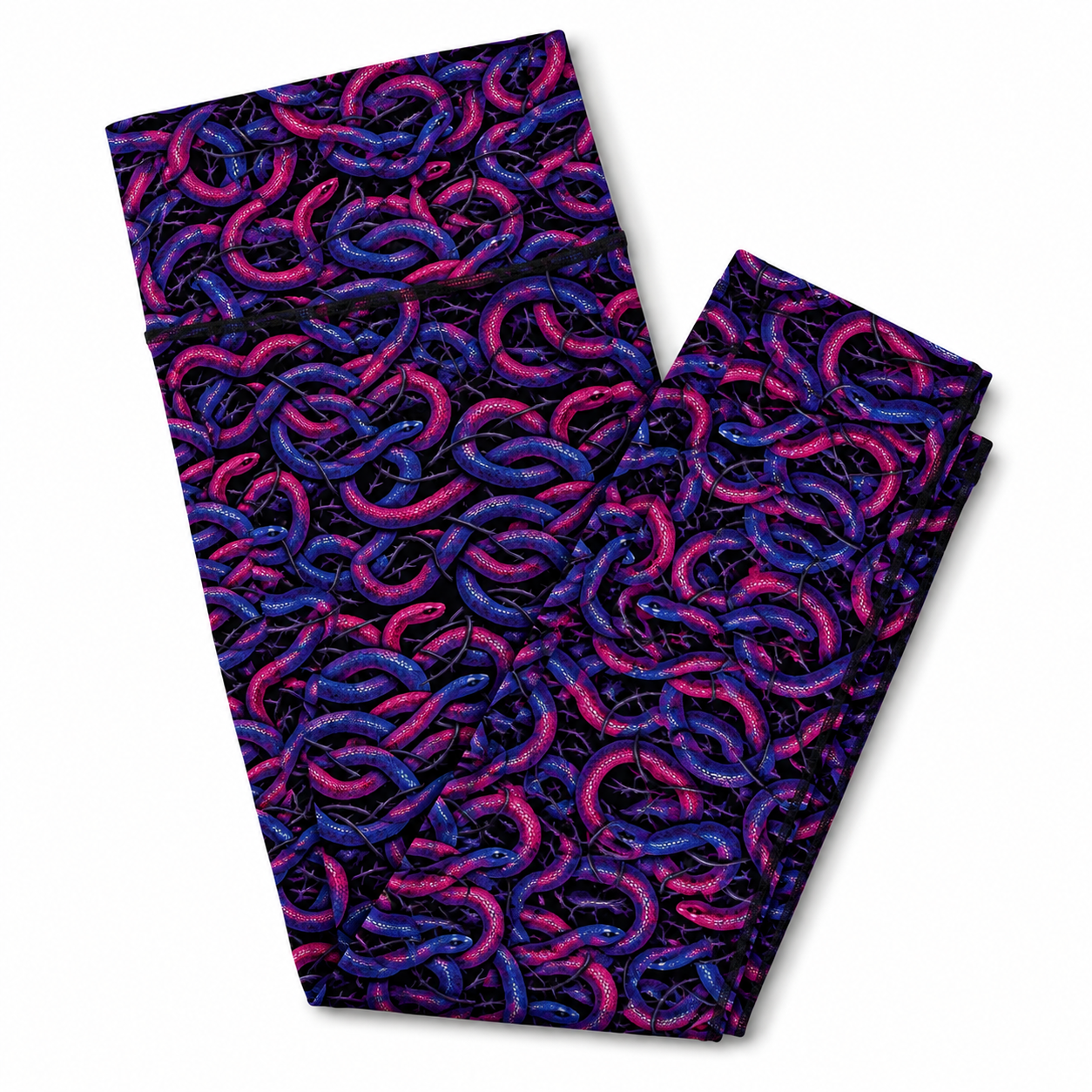 Bisexual Thornbound Exclusive Leggings - High-quality Handcrafted Vibrant LGBTQ+ Pride