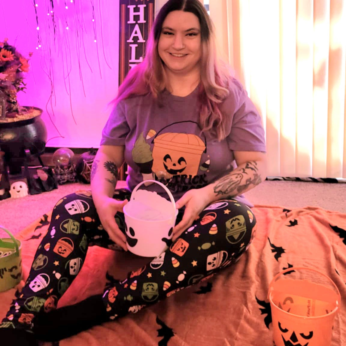 Boo Buckets - The Sketchy Pumpkin (Exclusive) - Pocket Leggings