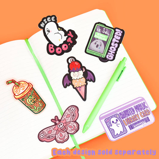 "Nice Boo-ty" Ghost Vinyl Sticker (Turtle's Soup)