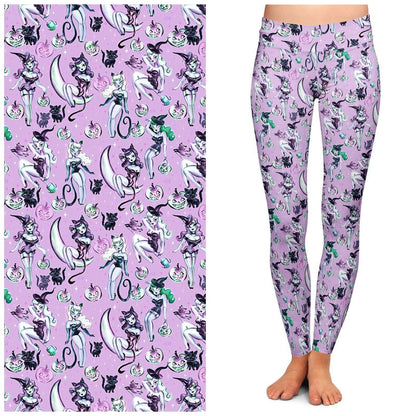 Vintage Witches Light Leggings by Miss Fluff x Lipstick & Chrome TC2