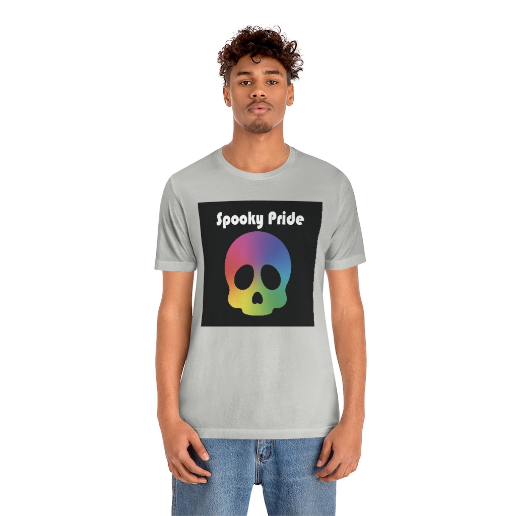 Spooky Pride Rainbow Skull Tee - Unisex Shirt