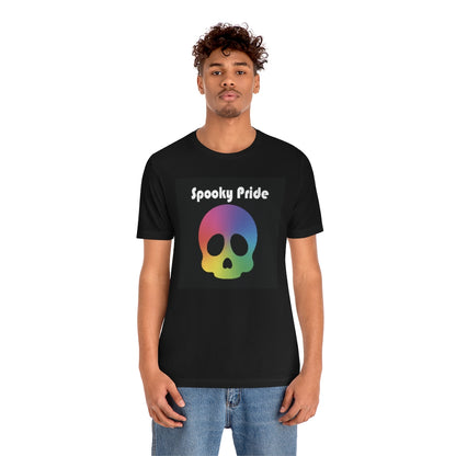 Spooky Pride Rainbow Skull Tee - Unisex Shirt