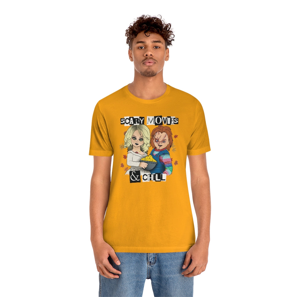 "Scary Movies & Chill" Horror Chucky Tee - Unisex Shirt