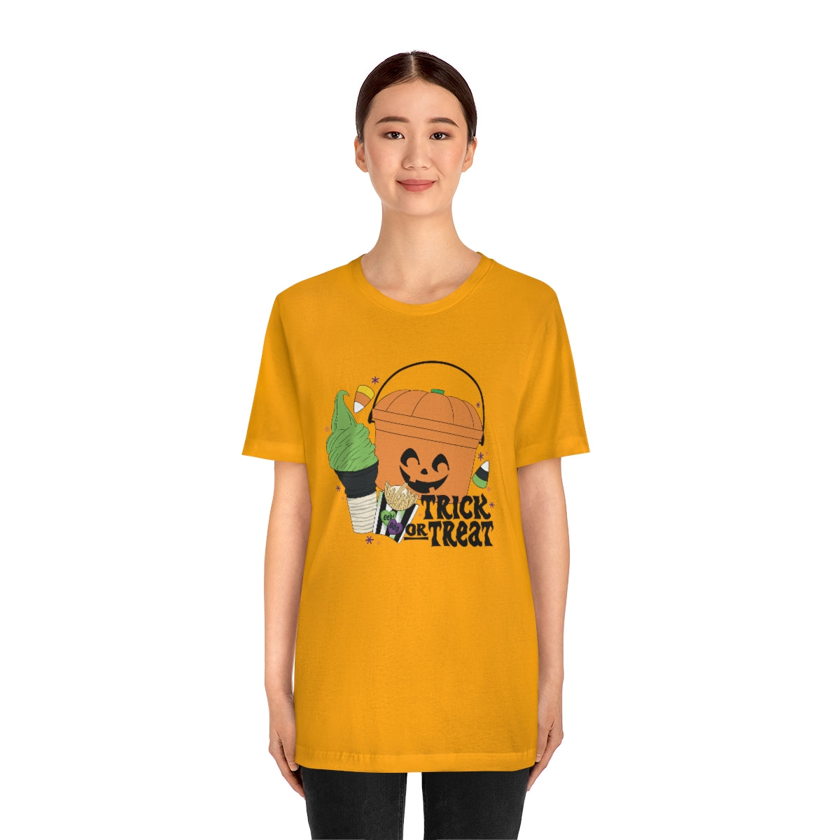 Vintage Halloween Buckets "Trick or Treat" Treats Tee - Unisex Shirt