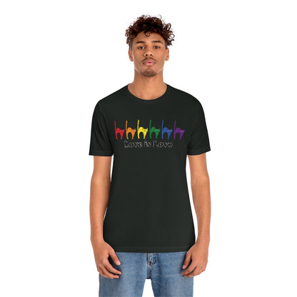 Rainbow Kitties "Love Is Love" Pride Tee - Unisex Shirt