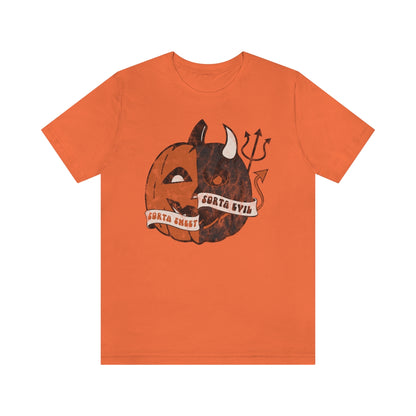 "Sorta Sweet Sorta Evil'" Jack-O-Lantern Tee - Unisex Shirt