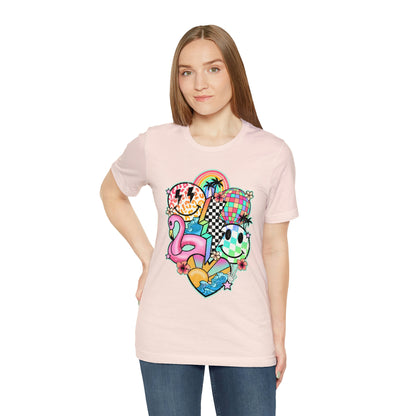 Neon Smiley Pool Party Tee - Unisex Shirt