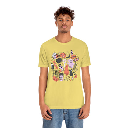 Trick-Or-Treat Spooky Doodles Tee - Unisex Shirt