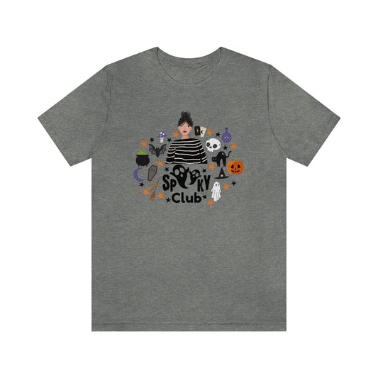 "Spooky Club" Print Tee - Unisex Shirt