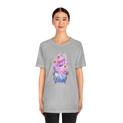 Witchy Good Vibes Smiley Cauldron Tee - Unisex Shirt