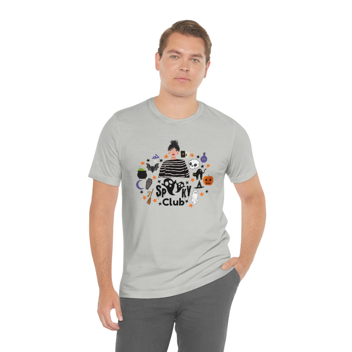 "Spooky Club" Print Tee - Unisex Shirt